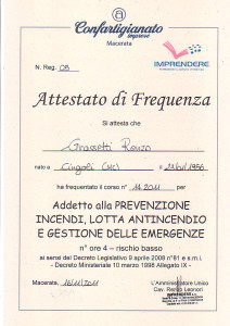 Corso antincendio