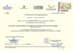 Corso ponteggi Piero